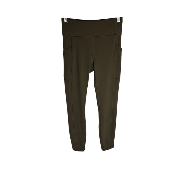 Lululemon Invigorate High-Rise Tight Ankle Dark Olive Green-sz 6 - Picture 1 of 11